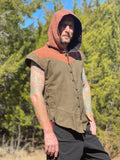 'Hooded Doublet' - Green/STN Brown