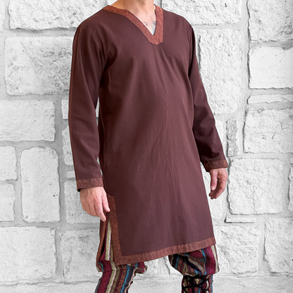 Viking Tunic LS - Dark Brown