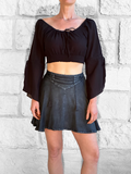 SALE! ‘Short Pixie Skirt' Embroidered Rayon - Gray