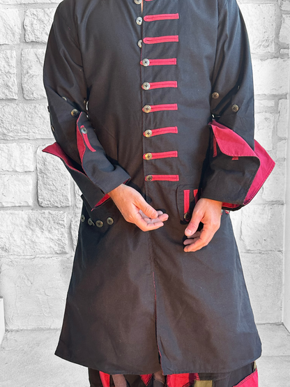 Pirate Jacket - Black/Red