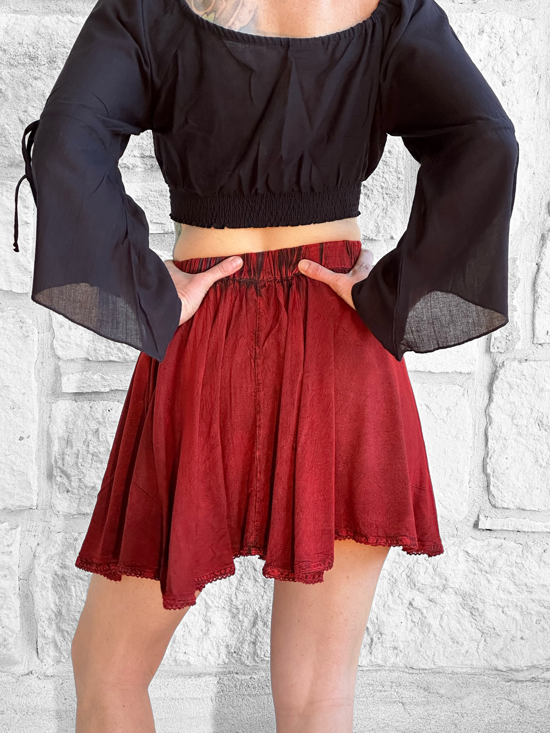 Pixie Skirt - Red