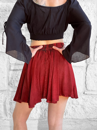 Pixie Skirt - Red
