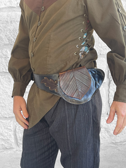 Utility Belt - Single Leaf  - Black