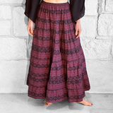 'Nomad' Long Skirt - Red