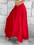 'Willow' Pirate Skirt Long Cut - Red