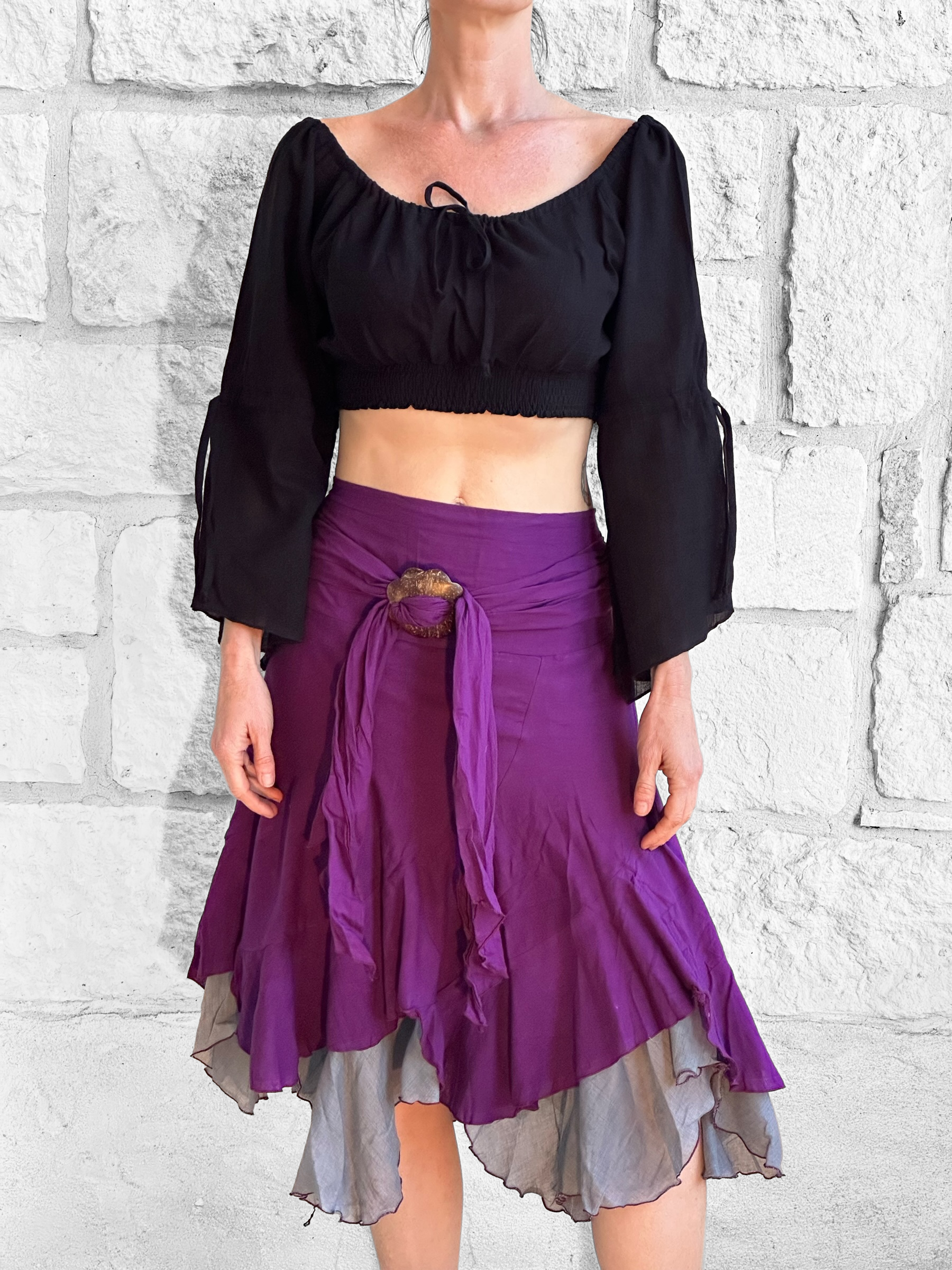 Willow Skirt - Purple with Underskirt