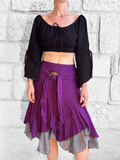'Willow Two Layer' Skirt - Purple with Underskirt